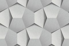 A54604 cikkszámú tapéta,  Grandeco Tempo tapéta katalógusából 3d hatású,geometriai mintás,szürke,illesztés mentes,lemosható,vlies tapéta