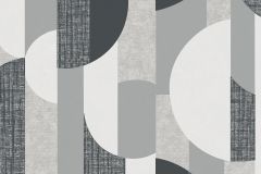 A56302 cikkszámú tapéta,  Grandeco Tempo tapéta katalógusából Csíkos,geometriai mintás,fehér,fekete,szürke,lemosható,vlies tapéta