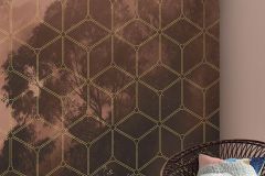 PSH099-VD2 cikkszámú tapéta,  Komar Komar Pure tapéta katalógusából Geometriai mintás,természeti mintás,piros-bordó,vlies poszter, fotótapéta
