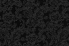 46808 cikkszámú tapéta,  Limonta Odea tapéta katalógusából Barokk-klasszikus,különleges felületű,fekete,súrolható,vlies tapéta