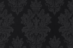 46908 cikkszámú tapéta,  Limonta Odea tapéta katalógusából Barokk-klasszikus,különleges felületű,textil hatású,fekete,súrolható,vlies tapéta