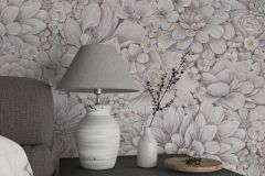 33954 cikkszámú tapéta,  Marburg Botanica tapéta katalógusából Természeti mintás,virágmintás,kék,lila,pink-rózsaszín,lemosható,vlies tapéta