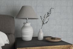 33969 cikkszámú tapéta,  Marburg Botanica tapéta katalógusából Kockás,textilmintás,szürke,türkiz,lemosható,vlies tapéta