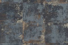 302560 cikkszámú tapéta,  Rasch Textil Contempo tapéta katalógusából Csillámos,geometriai mintás,bronz,kék,gyengén mosható,vlies tapéta