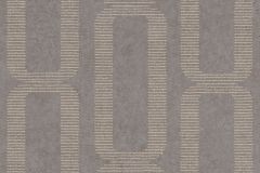 301761 cikkszámú tapéta,  Rasch Textil Linen House tapéta katalógusából Geometriai mintás,metál-fényes,szürke,gyengén mosható,vlies tapéta