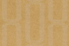 301846 cikkszámú tapéta,  Rasch Textil Linen House tapéta katalógusából Geometriai mintás,metál-fényes,sárga,gyengén mosható,vlies tapéta