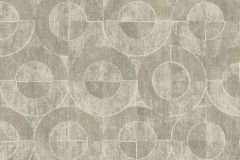 301884 cikkszámú tapéta,  Rasch Textil Linen House tapéta katalógusából Geometriai mintás,metál-fényes,szürke,gyengén mosható,vlies tapéta
