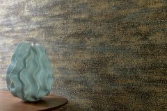 300559 cikkszámú tapéta,  Rasch Textil Moana tapéta katalógusából Absztrakt,csillámos,arany,kék,gyengén mosható,vlies tapéta