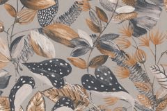 300795 cikkszámú tapéta,  Rasch Textil Moana tapéta katalógusából Természeti mintás,narancs-terrakotta,szürke,gyengén mosható,vlies tapéta