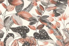 300801 cikkszámú tapéta,  Rasch Textil Moana tapéta katalógusából Természeti mintás,narancs-terrakotta,vajszín,gyengén mosható,vlies tapéta