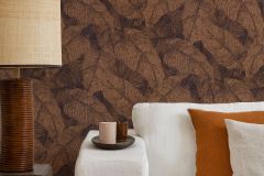 720563 cikkszámú tapéta,  Rasch Amara tapéta katalógusából Természeti mintás,textil hatású,barna,lemosható,vlies tapéta