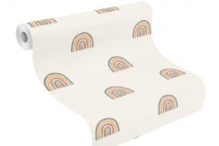 252217 cikkszámú tapéta,  Rasch Bambino XIX tapéta katalógusából Gyerek,bézs-drapp,narancs-terrakotta,szürke,gyengén mosható,illesztés mentes,vlies tapéta