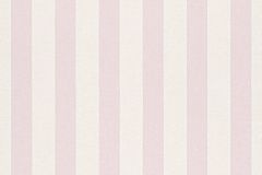 246018 cikkszámú tapéta,  Rasch Bambino XVIII tapéta katalógusából Csíkos,gyerek,fehér,pink-rózsaszín,gyengén mosható,illesztés mentes,papír tapéta