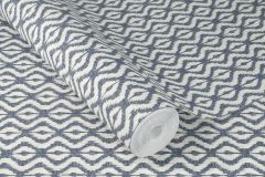410648 cikkszámú tapéta,  Rasch Beachhouse tapéta katalógusából Geometriai mintás,textil hatású,textilmintás,fehér,kék,lemosható,vlies tapéta