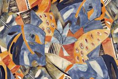 291109 cikkszámú tapéta,  Rasch Casa Merida tapéta katalógusából Kék,narancs-terrakotta,vlies poszter, fotótapéta
