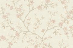 456745 cikkszámú tapéta,  Rasch Country Charme tapéta katalógusából Természeti mintás,textil hatású,virágmintás,bézs-drapp,pink-rózsaszín,lemosható,vlies tapéta