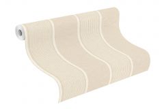 463910 cikkszámú tapéta,  Rasch Country Charme tapéta katalógusából Csíkos,textil hatású,bézs-drapp,illesztés mentes,lemosható,vlies tapéta