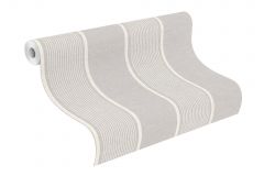 463972 cikkszámú tapéta,  Rasch Country Charme tapéta katalógusából Csíkos,textil hatású,szürke,illesztés mentes,lemosható,vlies tapéta