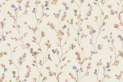 486155 cikkszámú tapéta,  Rasch Country Charme tapéta katalógusából Természeti mintás,textil hatású,virágmintás,bézs-drapp,lila,pink-rózsaszín,lemosható,vlies tapéta