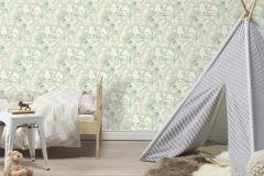 580914 cikkszámú tapéta,  Rasch Country Charme tapéta katalógusából Természeti mintás,textil hatású,bézs-drapp,zöld,illesztés mentes,lemosható,vlies tapéta