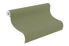 687538 cikkszámú tapéta,  Rasch Country Charme tapéta katalógusából Egyszínű,textil hatású,zöld,illesztés mentes,lemosható,vlies tapéta
