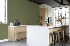 687538 cikkszámú tapéta,  Rasch Country Charme tapéta katalógusából Egyszínű,textil hatású,zöld,illesztés mentes,lemosható,vlies tapéta
