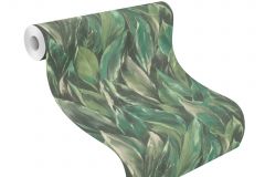 537345 cikkszámú tapéta,  Rasch Curiosity tapéta katalógusából Természeti mintás,textil hatású,fekete,szürke,zöld,lemosható,vlies tapéta