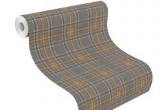 537451 cikkszámú tapéta,  Rasch Curiosity tapéta katalógusából Kockás,textil hatású,textilmintás,barna,szürke,lemosható,vlies tapéta