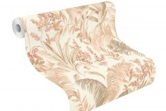481921 cikkszámú tapéta,  Rasch Florentine 4 tapéta katalógusából Természeti mintás,textil hatású,barna,bézs-drapp,pink-rózsaszín,lemosható,vlies tapéta