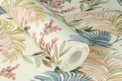481952 cikkszámú tapéta,  Rasch Florentine 4 tapéta katalógusából Természeti mintás,textil hatású,bézs-drapp,kék,pink-rózsaszín,sárga,zöld,lemosható,vlies tapéta