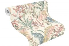 481952 cikkszámú tapéta,  Rasch Florentine 4 tapéta katalógusából Természeti mintás,textil hatású,bézs-drapp,kék,pink-rózsaszín,sárga,zöld,lemosható,vlies tapéta