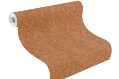 746341 cikkszámú tapéta,  Rasch Indian Style tapéta katalógusából Marokkói ,természeti mintás,textil hatású,barna,narancs-terrakotta,lemosható,vlies tapéta
