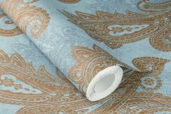 746440 cikkszámú tapéta,  Rasch Indian Style tapéta katalógusából Különleges motívumos,marokkói ,textil hatású,barna,kék,lemosható,vlies tapéta