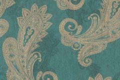 746457 cikkszámú tapéta,  Rasch Indian Style tapéta katalógusából Különleges motívumos,marokkói ,textil hatású,barna,türkiz,zöld,lemosható,vlies tapéta