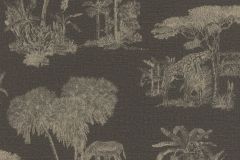 555035 cikkszámú tapéta,  Rasch Lirico tapéta katalógusából állatok,rajzolt,természeti mintás,textil hatású,barna,bézs-drapp,szürke,vajszín,lemosható,vlies tapéta