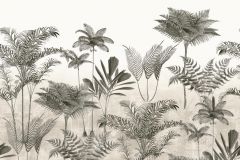 556223 cikkszámú tapéta,  Rasch Lirico tapéta katalógusából Természeti mintás,textil hatású,fehér,szürke,vajszín,vlies panel, fotótapéta