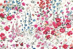 288352 cikkszámú tapéta,  Rasch Petite Fleur 5 tapéta katalógusából Virágmintás,kék,pink-rózsaszín,gyengén mosható,vlies tapéta