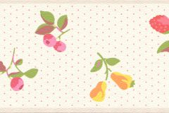 288598 cikkszámú tapéta,  Rasch Petite Fleur 5 tapéta katalógusából Természeti mintás,fehér,pink-rózsaszín,gyengén mosható,vlies bordűr