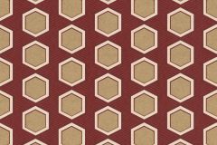 297859 cikkszámú tapéta,  Rasch Sensai tapéta katalógusából Absztrakt,geometriai mintás,arany,piros-bordó,gyengén mosható,vlies tapéta