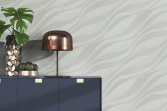 608069 cikkszámú tapéta,  Rasch Sky Lounge tapéta katalógusából Geometriai mintás,különleges felületű,metál-fényes,ezüst,lemosható,vlies tapéta