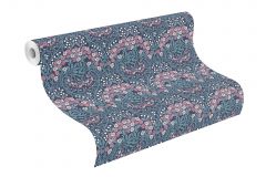 710038 cikkszámú tapéta,  Rasch Sophia tapéta katalógusából Virágmintás,pink-rózsaszín,zöld,lemosható,vlies tapéta
