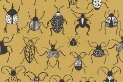 552966 cikkszámú tapéta,  Rasch Stories tapéta katalógusából állatok,gyerek,fekete,sárga,lemosható,vlies tapéta
