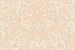 570601 cikkszámú tapéta,  Rasch Trianon XIII tapéta katalógusából Barokk-klasszikus,természeti mintás,textil hatású,textilmintás,virágmintás,bézs-drapp,vajszín,lemosható,vlies tapéta
