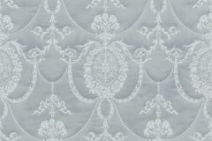 570830 cikkszámú tapéta,  Rasch Trianon XIII tapéta katalógusából Barokk-klasszikus,különleges felületű,textil hatású,textilmintás,gyöngyház,kék,szürke,lemosható,vlies tapéta