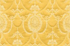 570847 cikkszámú tapéta,  Rasch Trianon XIII tapéta katalógusából Barokk-klasszikus,különleges felületű,textil hatású,textilmintás,gyöngyház,sárga,lemosható,vlies tapéta