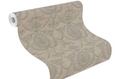 570854 cikkszámú tapéta,  Rasch Trianon XIII tapéta katalógusából Barokk-klasszikus,különleges felületű,textil hatású,textilmintás,gyöngyház,szürke,lemosható,vlies tapéta