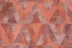 535549 cikkszámú tapéta,  Rasch Yucatan tapéta katalógusából Absztrakt,geometriai mintás,narancs-terrakotta,szürke,lemosható,vlies tapéta